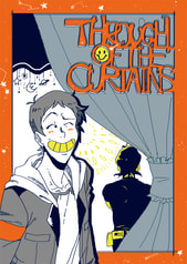 through of the curtains