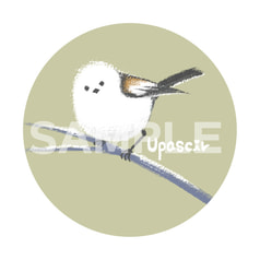 缶バッジ (シマエナガ)/button badge (Upascir)