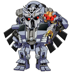 実写TFアクリルキーホルダー　ブラックアウト＆スコルポノック