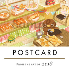 POSTCARD-「街のベーカリー」