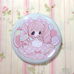 お菓子な缶バッジ-macaron-