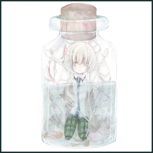 白斗ウッドキーホルダー