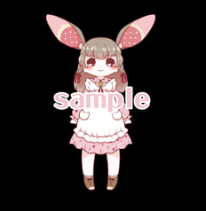 うさぎケモロリアクリルフィギュア