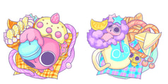 コロメストラップ　おかし