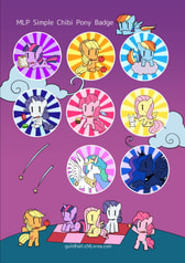 MLPちびキャラ缶バッジセット