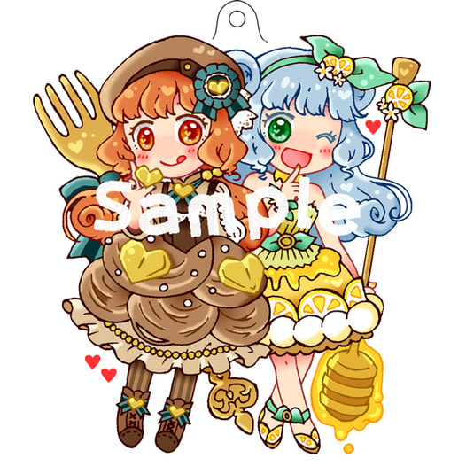 アクリルキーホルダー（モンブラン＆レモンパイ）