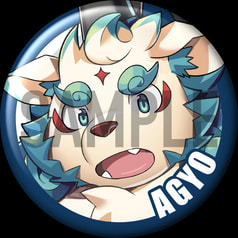 東京放課後サモナーズ 「アギョウ」キャラクター缶バッジ