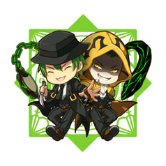 ハザマ＆テルミアクリルキーホルダー