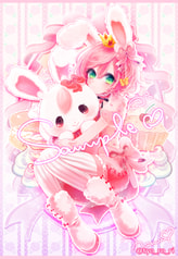 pink rabbit clear file ♥