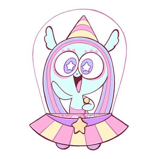 (☆ラメ入り☆)アクリルキーホルダー＜コメット＞