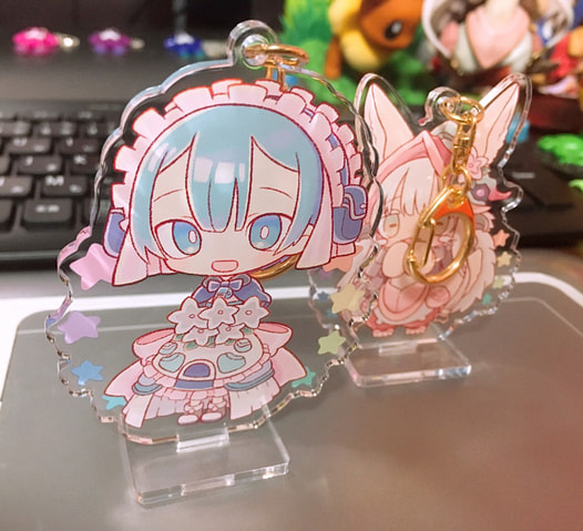 マルルク台座付きアクリルキーホルダー