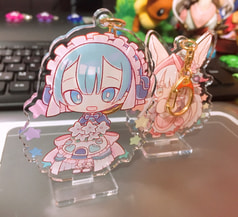 マルルク台座付きアクリルキーホルダー