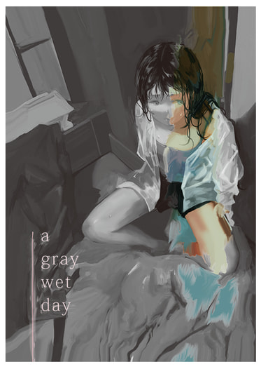 a gray wet day