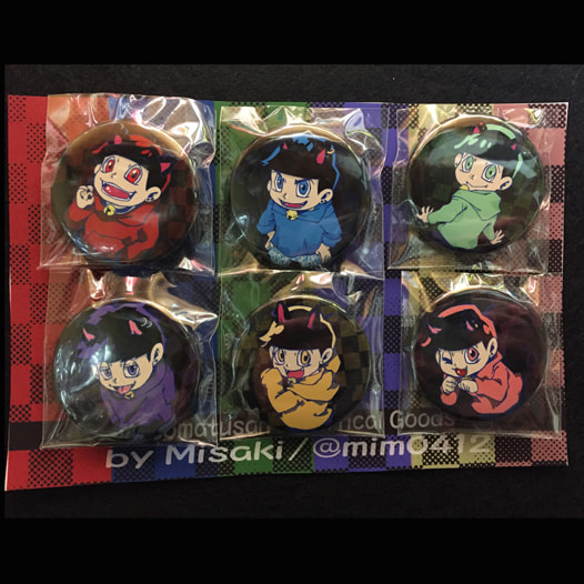 おそ松さん6つ子缶バッチセット2
