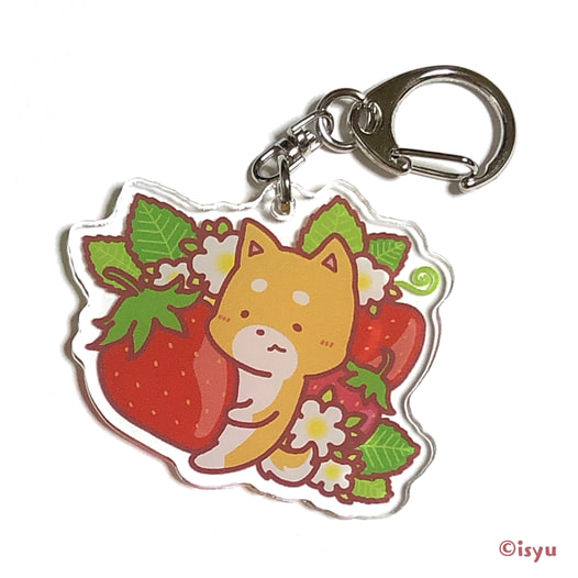 ルナくんといちごのアクリルキーホルダー