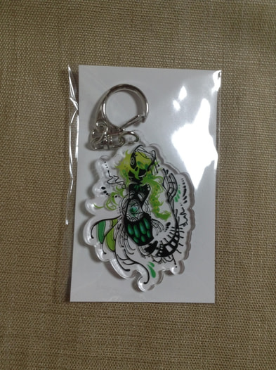 緑色の人魚ちゃんアクリルキーホルダー