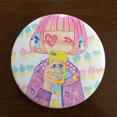 きゅん大缶バッジ