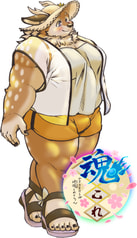 アクリルキーホルダー　上総