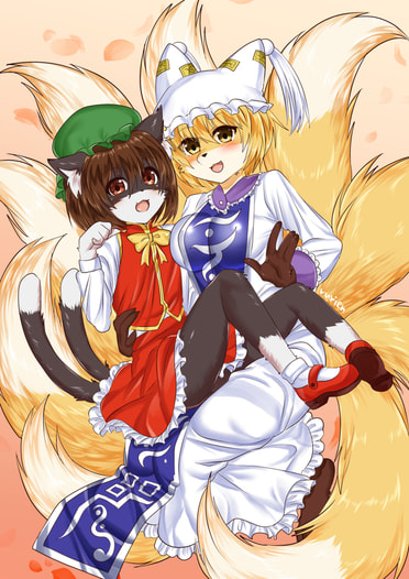 A4クリアファイルケモ藍橙