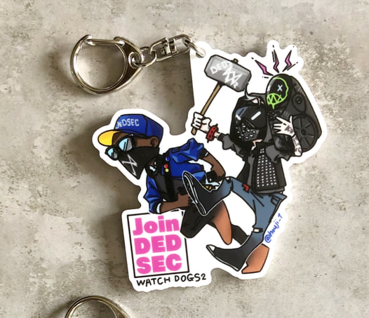 ウォッチドッグス２アクリルキーホルダー