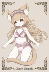 Diaper Lingerie Postcard