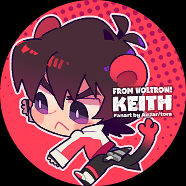 Voltron缶バッチ Keith
