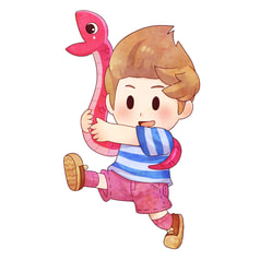 リュカとヒモヘビアクキー