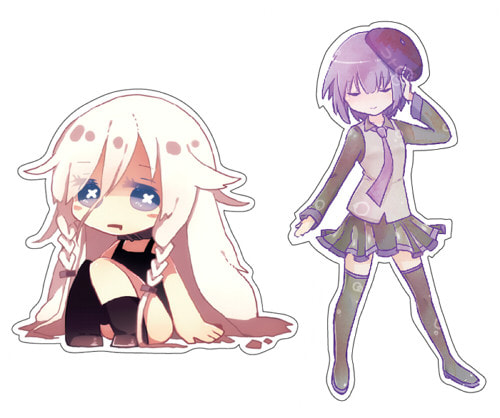 デフォ子×IAミニシール