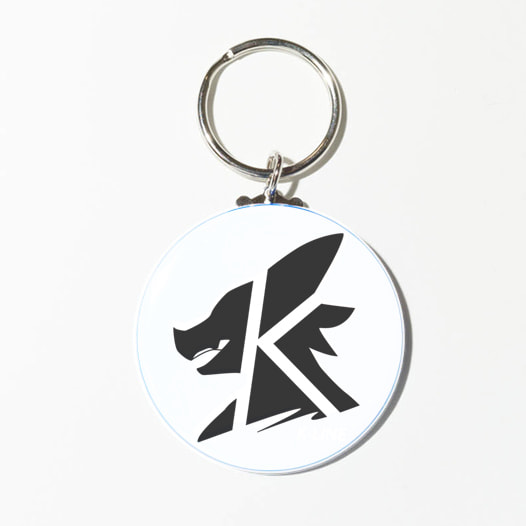 K-LINE Logo keychain Black