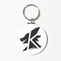 K-LINE Logo keychain Black