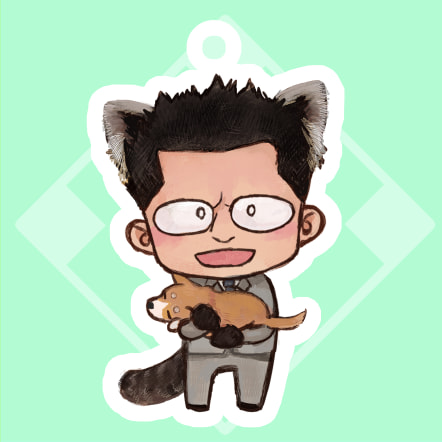れっさーらーぜアクキー(シガポ＆アイちゃん)