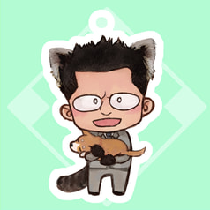 れっさーらーぜアクキー(シガポ＆アイちゃん)