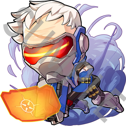 【OVERWATCH】ソルジャー76【アクリルキーホルダー】