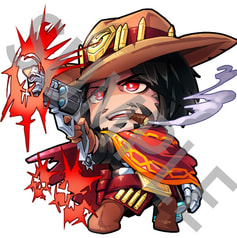  【OVERWATCH】マクリー【アクリルキーホルダー】