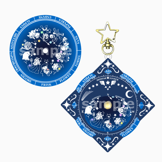 星座盤風アクリルキーホルダー(カラー)