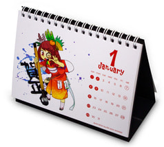 かてきん王国/2012年卓上カレンダー