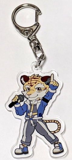 UTAU獣人グッズ 虎牙音おゆぽ アクリルキーホルダー