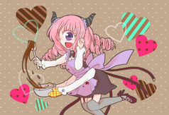 悪魔さんと小悪魔さんイラストカード