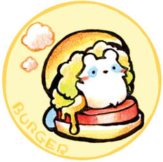 たぬきマグネット（タヌキバーガー）