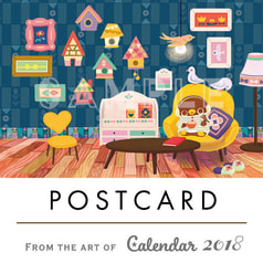 POSTCARD「コトリが住む部屋」