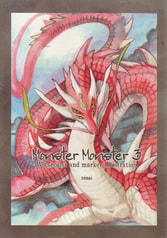 MONSTER MONSTER3-watercolor and marker illustration-