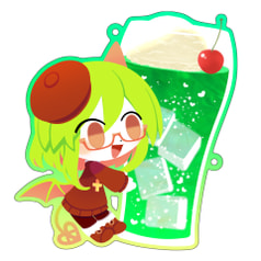 ヨザファイア+クリームソーダ　アクリルキーホルダー