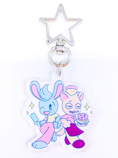 ナイスクリームガイ＋バーガーパンツ  アクリルキーホルダー