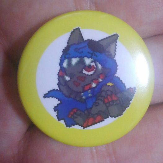 ハックモン　缶バッジ31mm
