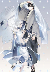A4クリアファイル（骨傘と雨男）
