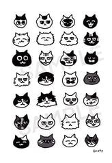 ポストカード　ねこいっぱい
