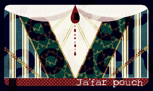ジャーファルモチーフデザインポーチ