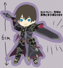 漆黒ひろしアクリルキーホルダー