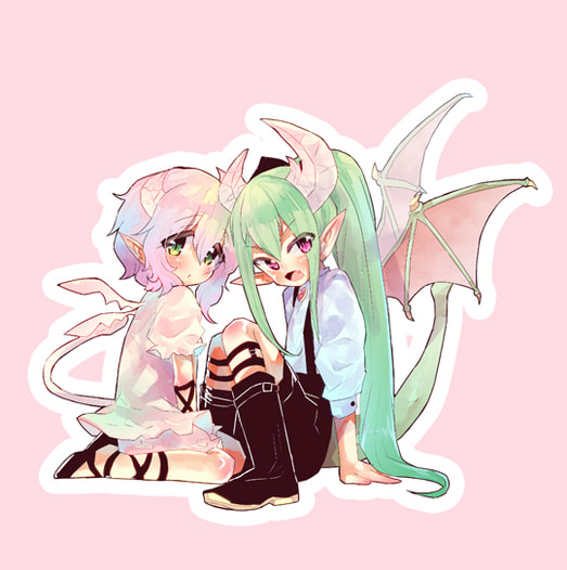 小悪魔ちゃんズ　アクリルキーホルダー