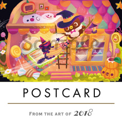 POSTCARD-「Happy Halloween 2018」